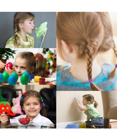 100 Pieces Colored Baby Hair Bands - Elastic Hair Ties for Toddler Girls - Soft Ponytail Holders in Mix Colors - Buy Online on GoSupps.com