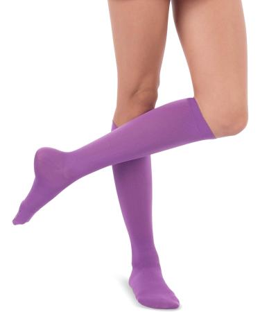 JOMI Compression Socks Women 15-20mmHg Microfiber - X-Large Purple - Buy Online on GoSupps.com