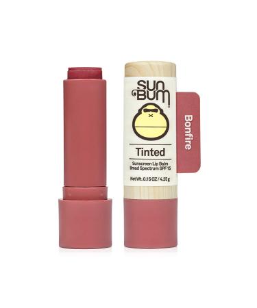 Sun Bum Tinted Lip Balm Bon Fire SPF 15 | Broad Spectrum Protection | Sensitive Skin Safe | Paraben & Oxybenzone Free | 0.15 Oz - Buy Online on GoSupps.com