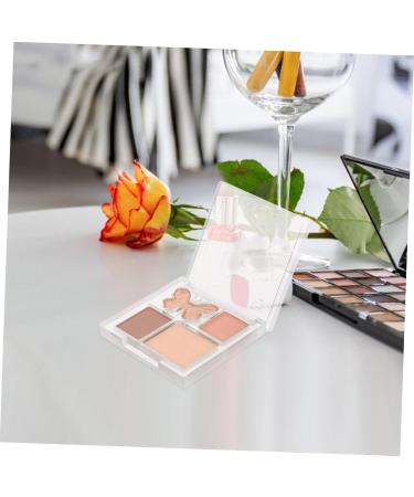 Baluue 2pcs Plastic Eye Shadow Plate Pink Eyeshadow Palette Organiser Eyeshadow Glitter 6.50X6.50X1.00CMx2pcs Multix2pcs - Buy Online on GoSupps.com