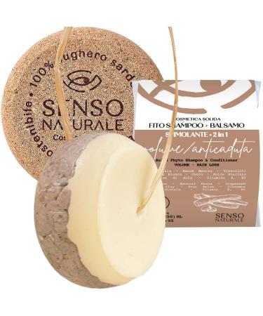 Senso Naturale Shampoo solid stimulation antihair loss environmentally friendly and vegan weak hair antithinning stimulates hair growth 100 natural PH 45 50 with cork