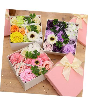 Ciieeo 3 Boxes Carnation Soap Flower Wedding Favors Stocking Stuffer Gifts Preserved Flower Gift Wedding Flowers Flower Decor Soap Flower Bouquet Faux Floral Decorate Artificial Paper Pinkx3pcs 15x15x8cmx3pcs - Buy Online on GoSupps.com