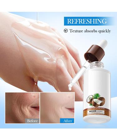  Dyceittdia 2PCS Coconut Oil Serum Nourishing and Rejuvenating Coconut Oil Serum Skin Firming Moisturizing and Nourishing 2PCS*40ml serums1 - Buy Online on GoSupps.com