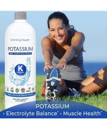 Eniva Health Liquid Ionic Potassium 32 oz + Probiotic with Prebiotic 30 Capsules - Buy Online on GoSupps.com