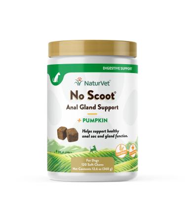 Digestive Supplement for Dogs Healthy Anal Glands No More Scooting Butts on Your Floor Made by NaturVet 120 Count (Pack of 1)