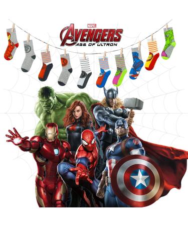 Marvel Legends Boys Socks | Toddler & Kids 4-7 Years | Quality Avengers Striped Socks - Buy Online on GoSupps.com