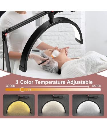 QCQDL LED Lash Lamp for Eyelash Extensions - Half Moon Estheticians Light in White - Buy Online on GoSupps.com