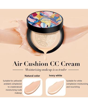 New Mushroom Head Air Cushion CC Cream Long-Lasting Matte Waterproof Moisturizing Beauty Cream Foundation Ivory - Buy Online on GoSupps.com
