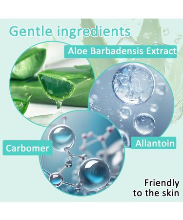 DuoZeng 8PCS Aloe Vera Gel for Face Hydrating Refreshing Aloe Vera Gel for Sunburn Relief Travel Size Non-sticky Aloe Vera Face Moisturizer Fast Absorbing After Sun Lotion Aloe Gel Moisturizer - Buy Online on GoSupps.com