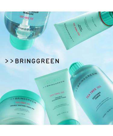 BRING GREEN Tea Tree Cica Cleansing Foam | Mild Exfoliating Cleanser for Blackheads & Sensitive Skin | 10.1 Fl. Oz - Buy Online on GoSupps.com