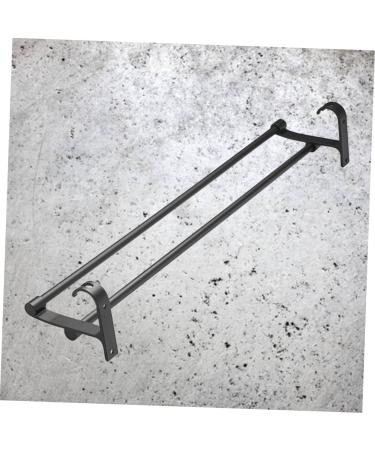 HEMOTON Wall Mounted Hooks Hook Towel Bar Wall Shelf Washcloth Wall Rack Shower Sponge Holder Towel Rack Ledge Take a Bath Black Size 2 - Buy Online on GoSupps.com