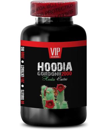 Hoodia Gordonii Extract 2000mg - Highly Effective Appetite Suppressant - 60 Tablets - Pure Hoodia Gordonii for Weight Loss - Buy Online on GoSupps.com