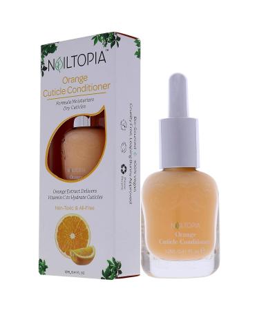 Nailtopia Orange Cuticle Conditioner - Strengthening Treatment for Dry Skin and Nails - Vitamin C Hydration - All Natural Vegan Formula - Buy Online on GoSupps.com