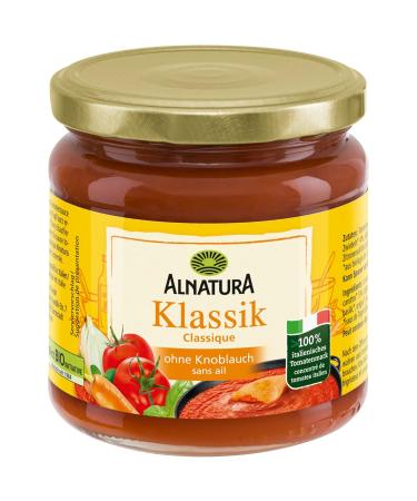 Alnatura Organic Tomato Sauce Classic without Garlic - 6-Pack (6x350 ml Glass) | Premium Quality International Shipping - Buy Online on GoSupps.com