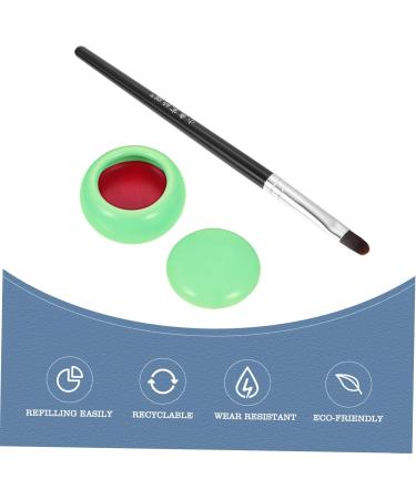 Didiseaon 3pcs Lipstick Blush Eye Shadow Eye Shadow Face Blusher Safe Blusher Flowers Ceramics Girl Red Rouge - Buy Online on GoSupps.com
