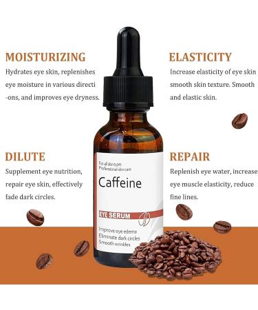 Caffeine & Hyaluronic Acid Under Eye Serum Caffeine Eye Serum Under Eye Cream for Dark Circles and Puffy Eyes Eye Serum for Dark Circles Eye Cream Anti Aging Firming Eye Cream Under Eye Treatment - Buy Online on GoSupps.com