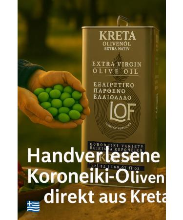  Generisch LOF Olive Oil 5L - 100% Koroneiki - Extra Virgin from Crete - Fresh Harvest - Greek Olive Oil - Orea - Buy Online on GoSupps.com