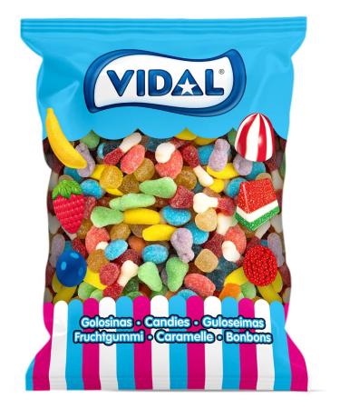 Vidal Vidal Mini Mix Sugar Drops Assorted Sugar Treats 1kg Bag