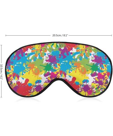 Buy Crazy Camouflage Colored Blots Sleep Mask for Women - Adjustable Eye Shades & Elastic Strap - International Shipping Available - Buy Online on GoSupps.com
