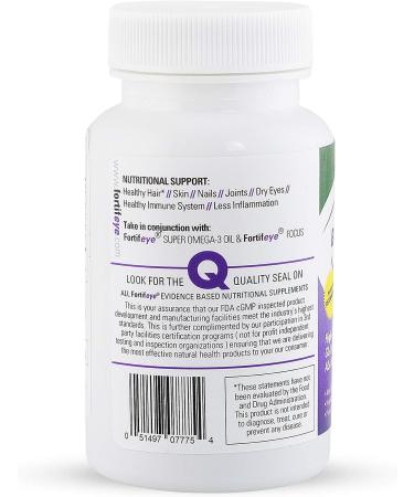 Fortifeye Black Currant Oil GLA Supplement - Cold Pressed, Hexane-Free, High Potency Gamma Linolenic Acid Softgels - 30 Day Supply, 30 Count - Buy Online on GoSupps.com