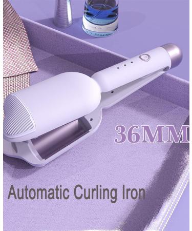 Auto Hair Curler Automatic Curling Iron Wand with 1.4inch Large Ceramic Barrel Curling Iron with 3 Adjustable Temperature Control for Beginners Rotating Curling Wand Hair Styling One Size Purple OneSize Purple - Buy Online on GoSupps.com