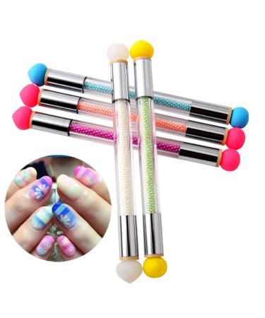 5 Pieces Nail Art Tools Smudge Pens Removable Professional Nails Pen Designer for DIY Handle Manicure