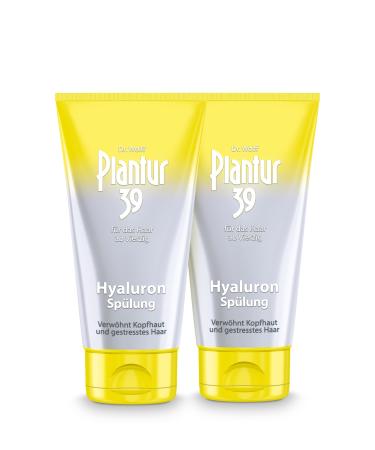 Dr AS Plantur 39 Hyaluron rinse 2 x 150 ml pampers the scalp and stressed hair against hair loss 150 ml 2er Pack