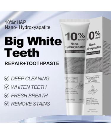 2Pcs Hydroxyapatite Toothpaste 2026 New Upgraded Formula 10% Nano-Hydroxyapatite Toothpaste for Enamel Protection Fluoride-Free Toothpastes with Gentle on Sensitive Teeth(120G) - Buy Online on GoSupps.com