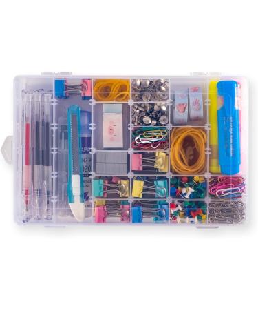 Adjustable 36 Compartment Jewelry Storage Box - Plastic Organizer Container (1 Pack) - Buy Online on GoSupps.com