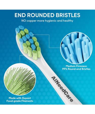Toothbrush Replacement Heads for 7AM2M AM101/AM105 Electric Toothbrush - 12 Pack Soft Bristles - Buy Online on GoSupps.com