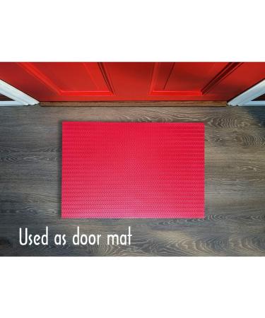 Unikstep Rubber Sheet 21.5x14.5 for Shoe Sole Repair & DIY Gasket Seal - Anti-Slip Cushion in Red S Pattern - Buy Online on GoSupps.com