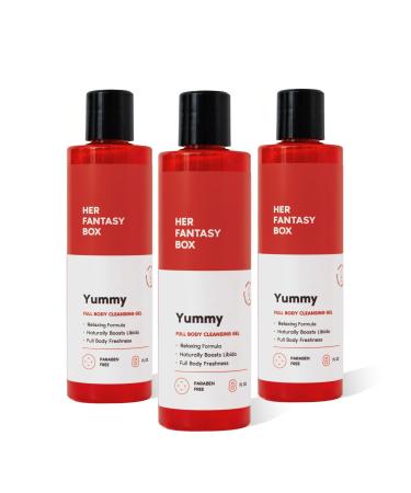 Her Fantasy Box Yummy | Vegan Feminine Shower Gel - 3 Pack