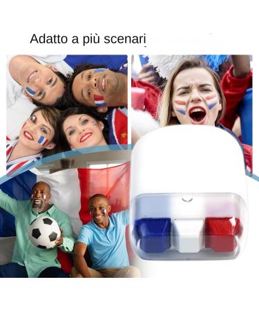  Xinhuju Face Paint Panels | Sport Sweat Resistant Waterproof Long Lasting Sports Face Paint Foundation Foundation 3 Colors Paint Markers For Fans Of - Buy Online on GoSupps.com