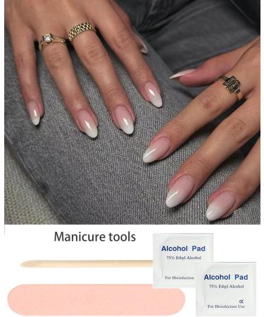  Wahrshei Wahrshei 23 x White Gradient Gel Nail Stickers Semi-Cured Gel Nail Stickers - Buy Online on GoSupps.com