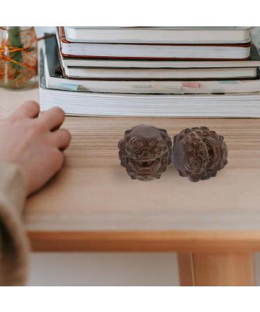 PopetPop Wooden Massage Balls - 2PC Baoding Balls for Stress Relief & Self-Massage | Chinese Health Exercise Tool - Buy Online on GoSupps.com