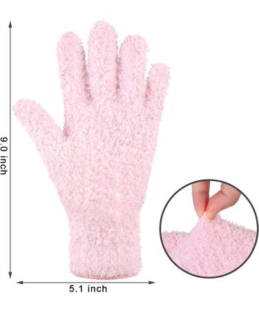 Washable Microfiber Dusting Gloves for Women - 3 Pairs | Reusable Cleaning Mittens for Kitchen, House, and Car | 6 Count Pack in Greenyellow, Water Blue, Pink - Buy Online on GoSupps.com