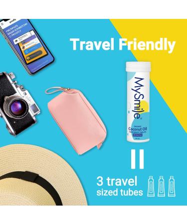 MySmile Toothpaste Tablets | Nano Hydroxyapatite Fluoride-Free Organic Coconut Oil | Remineralize & Reduce Sensitivity | Travel-Friendly Mouthwash Bits - Buy Online on GoSupps.com
