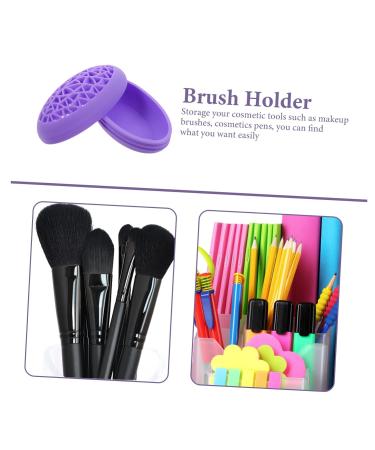 FRCOLOR 2pcs Bird's Nest Makeup Brush Holder - Stylish Lipstick & Pencil Organizer for Desk | Travel Brush Storage for Artists | Purple - Buy Online on GoSupps.com