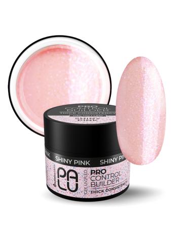 PALU salon system PALU Nail Builder Gel UV/LED Nail Art Thixotropic 3-Phase Hard For Nail Extensions Reinforced Skeleton Pro Control Builder Gel 45g Shiny Pink