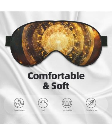 Shop Bronze Century Gears Clock Soft Sleep Eye Mask | Breathable Female Eye Patch for Travel & Relaxation - Buy Online on GoSupps.com