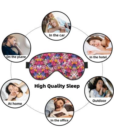 SSIMOO Blooming Flowers Soft Sleep Eye Mask - Breathable Eye Patch for Women | Perfect Travel & Relaxation Accessory - Buy Online on GoSupps.com