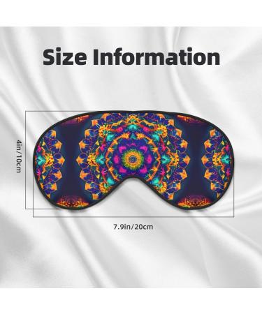 Mandala Pattern Unisex Eye Mask | Soft Comfortable Light-Blocking Sleeping Mask for Travel & Sleep - Buy Online on GoSupps.com