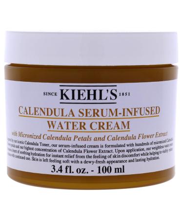 Kiehl's Calendula Serum-Infused Water Cream, 3.4 Ounce Unscented  3.4 Fl Oz (Pack of 1)
