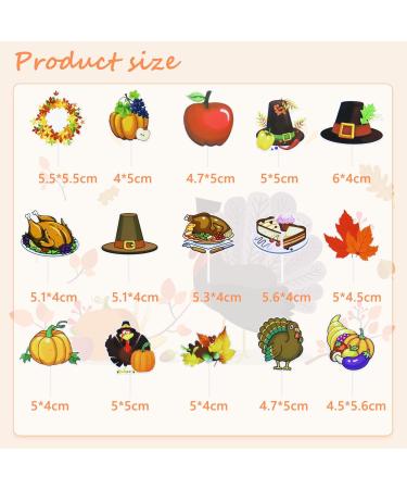 Thanksgiving Cake Decoration 16PCS Thanksgiving Cupcake Toppers Turkey Pumpkin Food Decorations Fall Cupcake Toppers Autumn Cake Decorations for Autumn Thanksgiving Day Party Supplies Y4GEDGCP - Buy Online on GoSupps.com