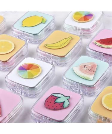 Buy Infeksiya Contact Lens Container - Fruit Pattern Cosmetic Case for Travel - Kiwi White - Perfect Contact Lens Housing Set - Buy Online on GoSupps.com