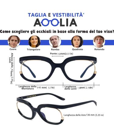 Stylish Round Reading Glasses for Men & Women | Aoolia Bluaufilter Glasses for PC TV & Gaming | Visual Aid Optics (Diopters 3.5) - Buy Online on GoSupps.com
