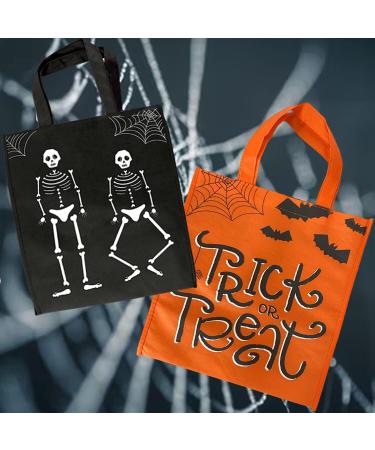 Lizzy Halloween Trick Or Treat Bags Kids Candy Sweets Goody Paty Bag Gift Decor UK (Orange) - Buy Online on GoSupps.com