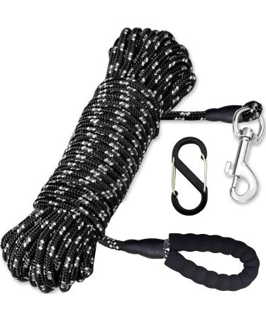 Dog Training Lead Long Leads Rope Nylon Floatable Long Reflective Recall Dog Training Rope with Comfortable Handle for Hiking Camping Walking (65FT/20M) - Buy Online on GoSupps.com