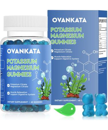 OVANKATA Potassium Magnesium Gummies with Ashwagandha & Vitamin D - Natural Energy & Stress Relief - Buy Online on GoSupps.com