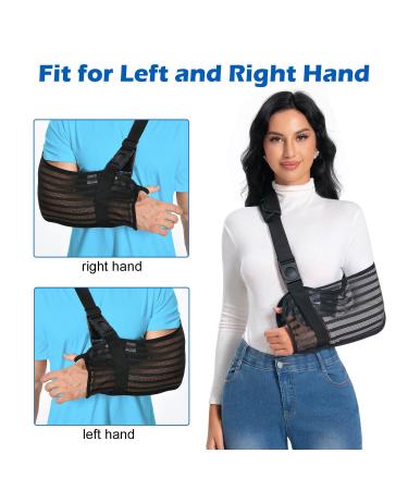 Buy Arm Sling for Shoulder & Elbow Injuries | Comfortable Medical Immobilizer & Breathable Support Brace for Torn Rotator Cuff - Buy Online on GoSupps.com